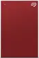 Seagate One Touch Portable HDD +Rescue, Red, 1TB, USB 3.0 Micro-B