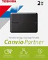 Toshiba Canvio Partner, 2TB, USB 3.0 Micro-B