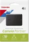 Toshiba Canvio Partner, 4TB, USB 3.0 Micro-B