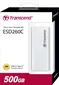 Transcend ESD260C Portable SSD, 500GB, USB-C 3.1