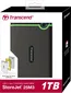 Transcend StoreJet 25M3 Slim, Iron Gray, 1TB, USB 3.0 Micro-B