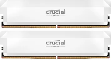 Crucial Pro Overclocking White DIMM Kit 32GB, DDR5-6400, CL38-40-40-84, on-die ECC