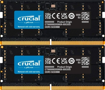 Crucial SO-DIMM Kit 64GB, DDR5-4800, CL40-39-39