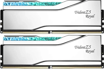G.Skill Trident Z5 Royal RGB Silver DIMM Kit 64GB, DDR5-6400, CL32-39-39-102