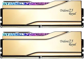 G.Skill Trident Z5 Royal RGB Gold DIMM Kit 48GB, DDR5-8400, CL40-52-52-134, on-die ECC