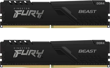 Kingston FURY Beast DIMM Kit 64GB, DDR4-3200, CL16-20-20-39