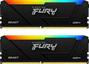 Kingston FURY Beast RGB DIMM Kit 16GB, DDR4-3600, CL17-21-21