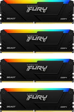 Kingston FURY Beast RGB DIMM Kit 64GB, DDR4-2666, CL16-18-18