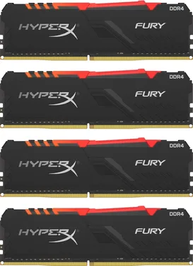Kingston FURY RGB DIMM Kit 128GB, DDR4-3000, CL16-19-19