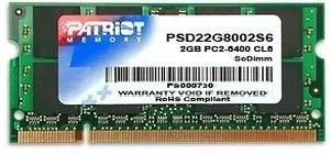 Patriot SO-DIMM 2GB, DDR2-800, CL6