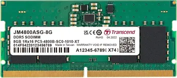 Transcend JetRam SO-DIMM 8GB, DDR5-4800, CL40, on-die ECC