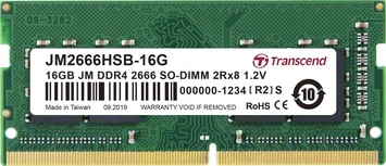 Transcend JetRam SO-DIMM 16GB, DDR4-2666, CL19-19-19