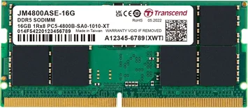 Transcend JetRam SO-DIMM 16GB, DDR5-4800, CL40, on-die ECC