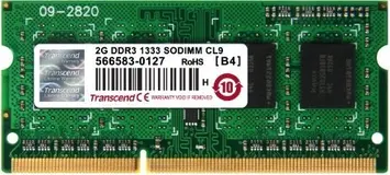 Transcend SO-DIMM 2GB, DDR3-1333, CL9