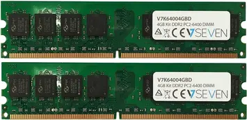 V7 DIMM Kit 4GB, DDR2-800, CL6