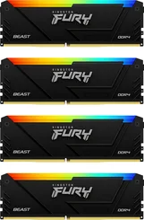 Kingston FURY Beast RGB DIMM Kit 128GB, DDR4-3200, CL16-20-20