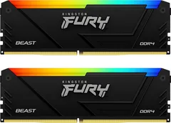 Kingston FURY Beast RGB DIMM Kit 16GB, DDR4-3200, CL16-18-18