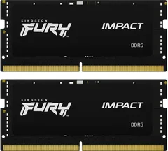 Kingston FURY Impact SO-DIMM Kit 32GB, DDR5-6400, CL38-40-40, on-die ECC