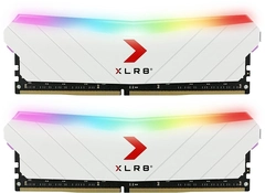 PNY XLR8 Gaming Epic-X RGB White Edition DIMM Kit 16GB, DDR4-3200, CL16-18-18-36