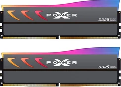 Silicon Power XPOWER Storm RGB gray DIMM Kit 32GB, DDR5-6400, CL32-39-39-102