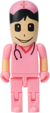 Diverse USB-Sticks Cartoon Krankenschwester rosa 64GB, USB-A 2.0