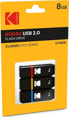 Emtec K102 Kodak 8GB, USB-A 2.0, 3er-Pack