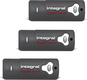 Integral Crypto Drive FIPS 197 8GB, USB-A 3.0, 3er-Pack