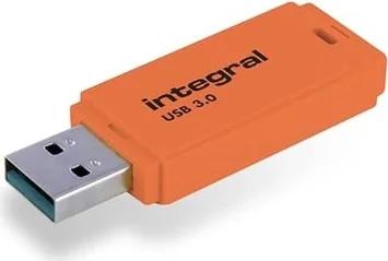 Integral Neon orange 32GB, USB-A 3.0