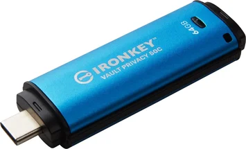 Kingston IronKey Vault Privacy 50C 64GB, USB-C 3.0