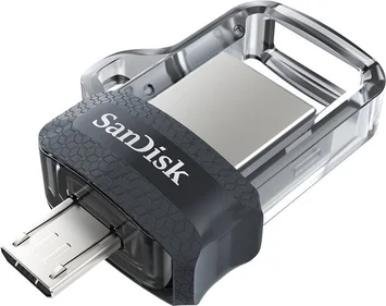 SanDisk Ultra Dual Drive m3.0 128GB, USB-A 3.0/USB 2.0 Micro-B