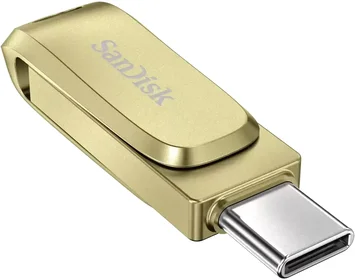 SanDisk Ultra Dual Drive Luxe gold 512GB, USB-A 3.0/USB-C 3.0