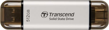 Transcend ESD310S Silver 512GB, USB-A 3.1/USB-C 3.1