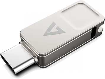 V7 2-in1 USB-Stick 128GB, USB-A 3.0/USB-C 3.0