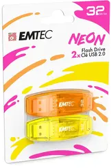 Emtec C410 Neon 32GB, USB-A 2.0, 2er-Pack