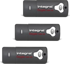 Integral Crypto Drive FIPS 197 8GB, USB-A 3.0, 3er-Pack