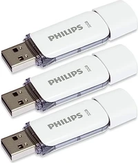 Philips Snow Edition Shadow Grey 32GB, USB-A 2.0, 3er-Pack