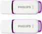 Philips Snow Edition Magic Purple 64GB, USB-A 2.0, 2er-Pack