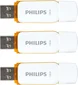 Philips Snow Edition 128GB, USB-A 2.0, 3er-Pack