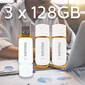 Philips Snow Edition 128GB, USB-A 2.0, 3er-Pack