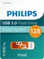 Philips Vivid orange 128GB, USB-A 3.0