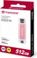 Transcend ESD310P Pink 512GB, USB-A 3.1/USB-C 3.1