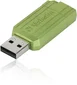 Verbatim Store 'n' Go PinStripe Eucalyptus Green 128GB, USB-A 2.0