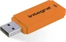 Integral Neon orange 128GB, USB-A 2.0