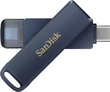 SanDisk Phone Drive for iPhone Metallic Sky 128GB, USB-C 3....